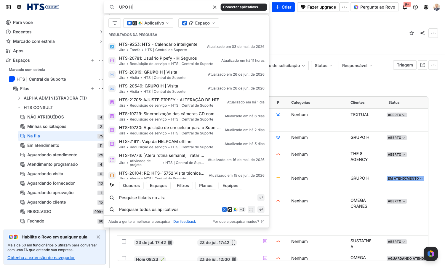 Filtros do Jira